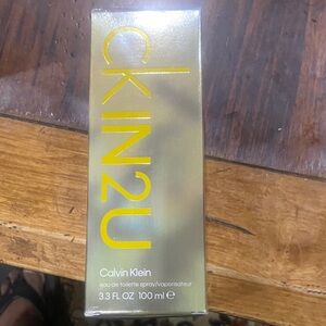 Calvin Klein CK IN2U Gold and Yellow Box (PRICE FIRM w/o Bundle of other items)